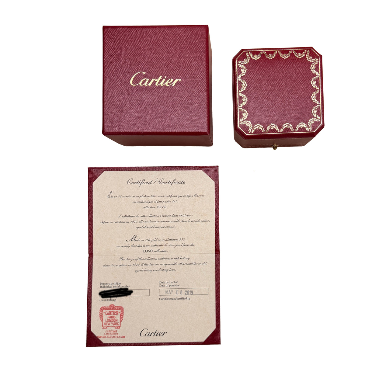 White Gold  Love Ring