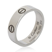 White Gold  Love Ring