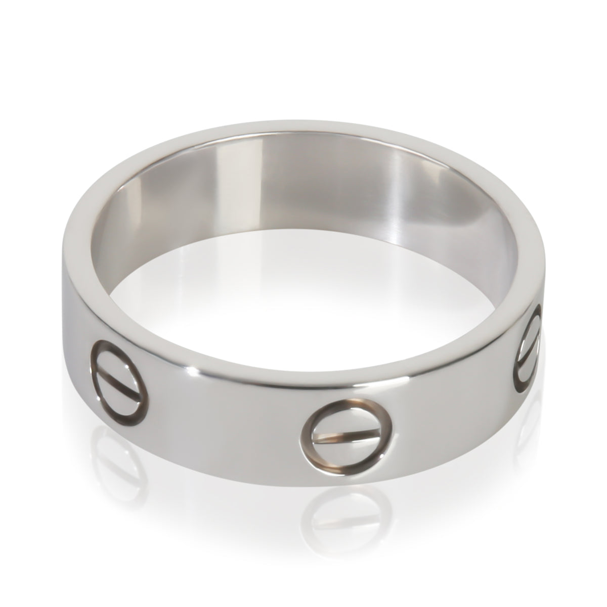 White Gold  Love Ring