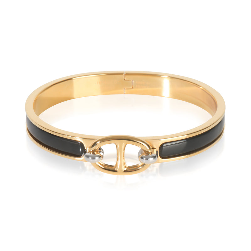 Hermès Gold Plated  Mini Clic Chaine d'Ancre Bracelet fv