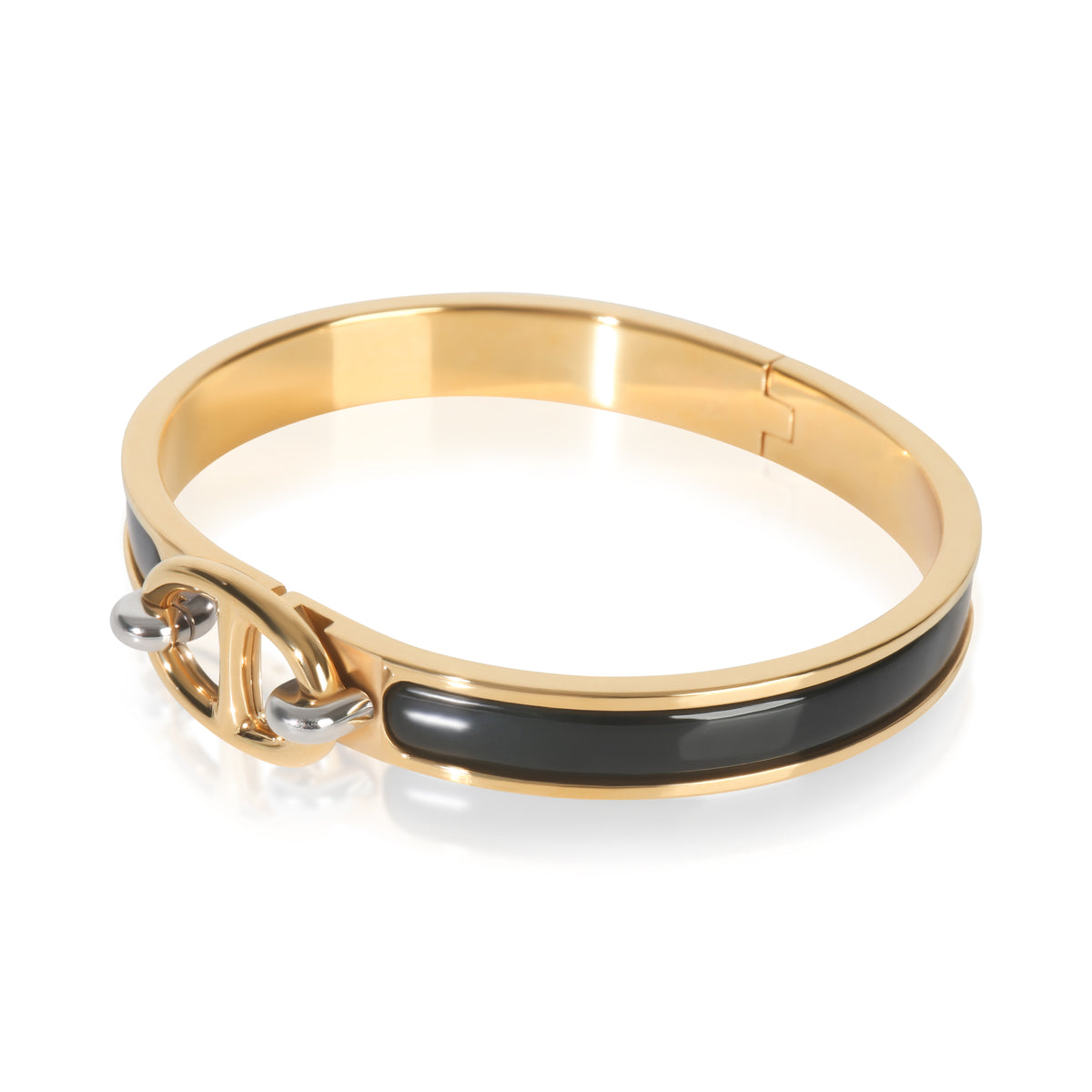 Hermès Gold Plated  Mini Clic Chaine d'Ancre Bracelet sv
