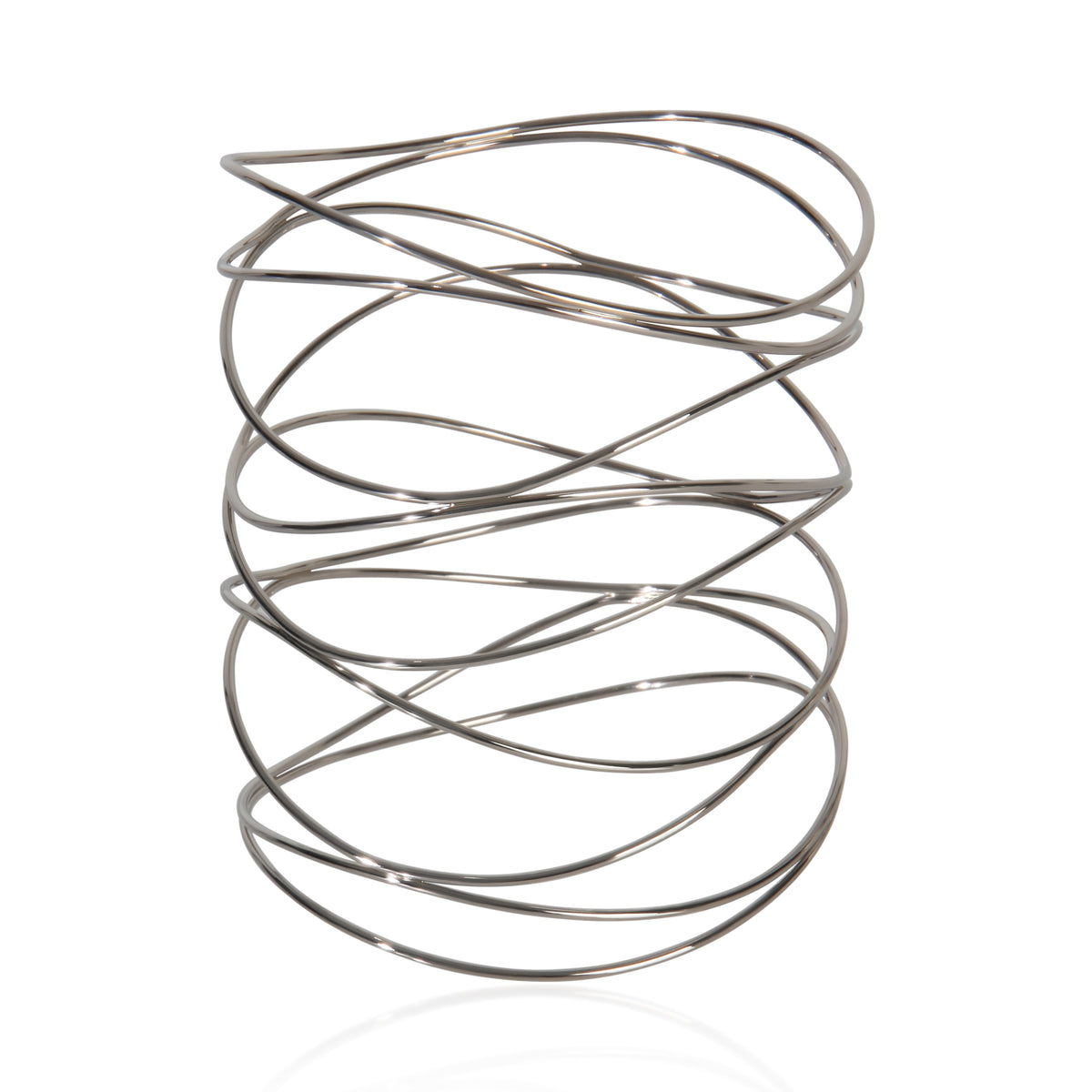 Tiffany & Co. White Gold  Elsa Peretti 9 Row Wave Bracelet sv