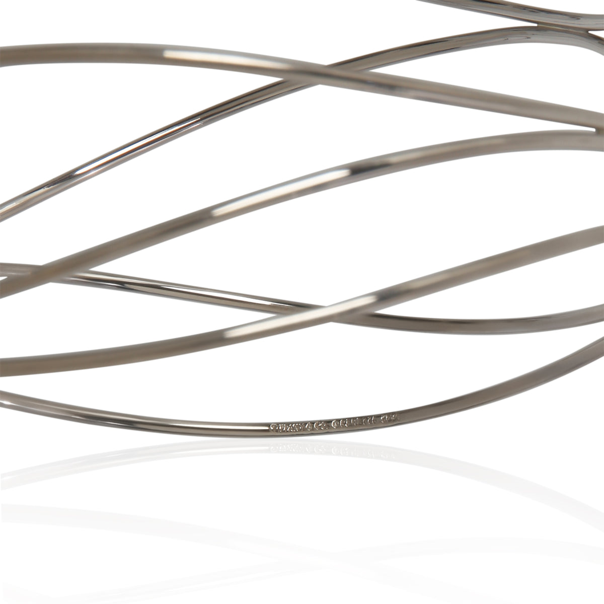 Tiffany & Co. White Gold  Elsa Peretti 9 Row Wave Bracelet bv