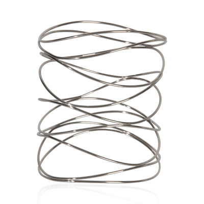 Tiffany & Co. White Gold  Elsa Peretti 9 Row Wave Bracelet fv