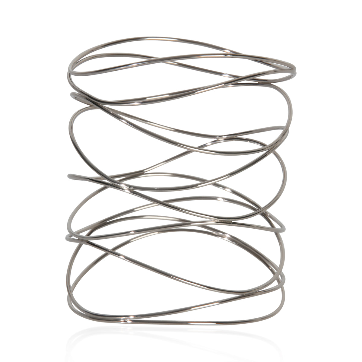 Tiffany & Co. White Gold  Elsa Peretti 9 Row Wave Bracelet fv