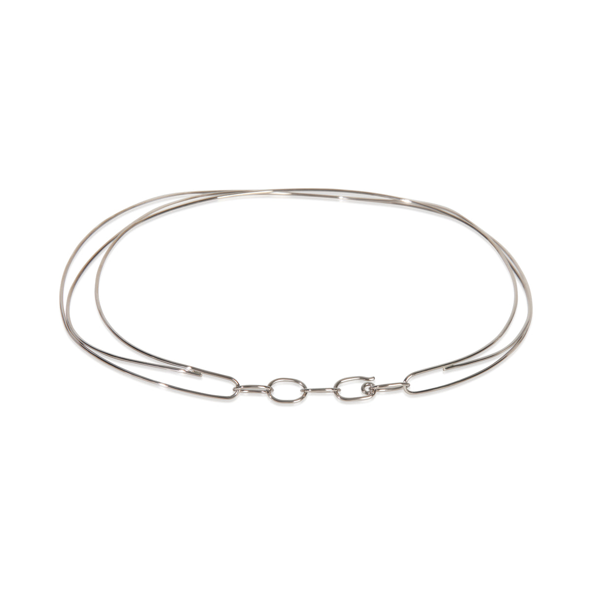 Tiffany & Co. White Gold  Elsa Peretti Wave Collar Necklace pv