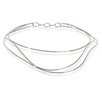 Tiffany & Co. White Gold  Elsa Peretti Wave Collar Necklace fv