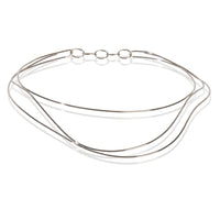 White Gold  Elsa Peretti Wave Collar Necklace