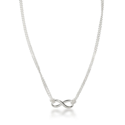 Sterling Silver  Infinity Necklace