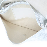 Goyard White ine Canvas Plumet Pocket Wallet Handbag av