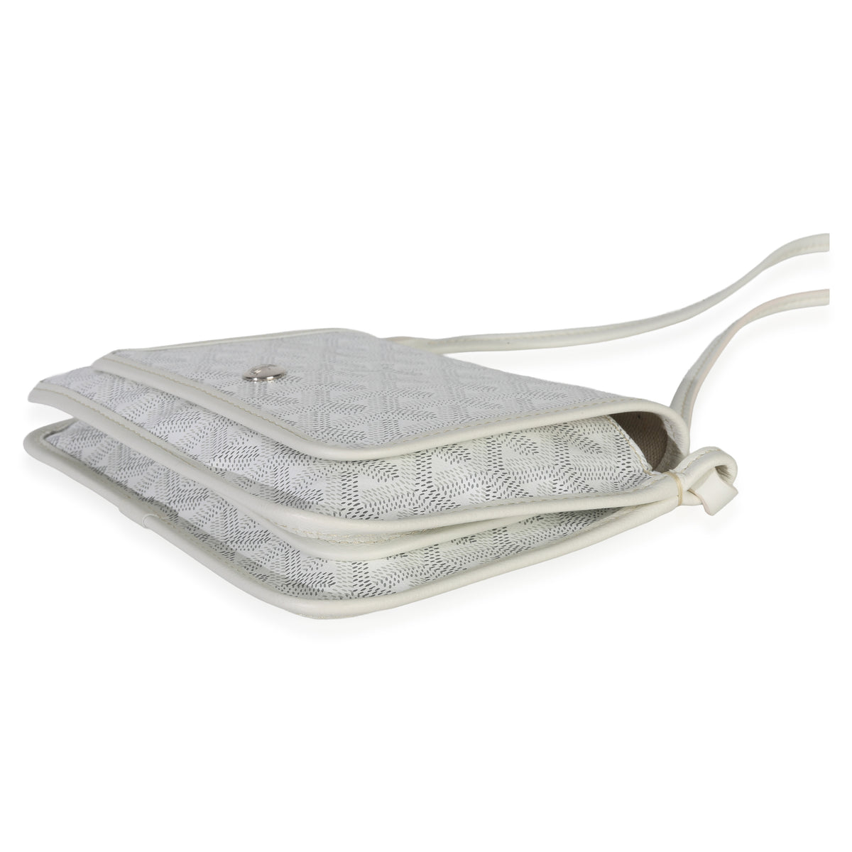 Goyard White ine Canvas Plumet Pocket Wallet Handbag box