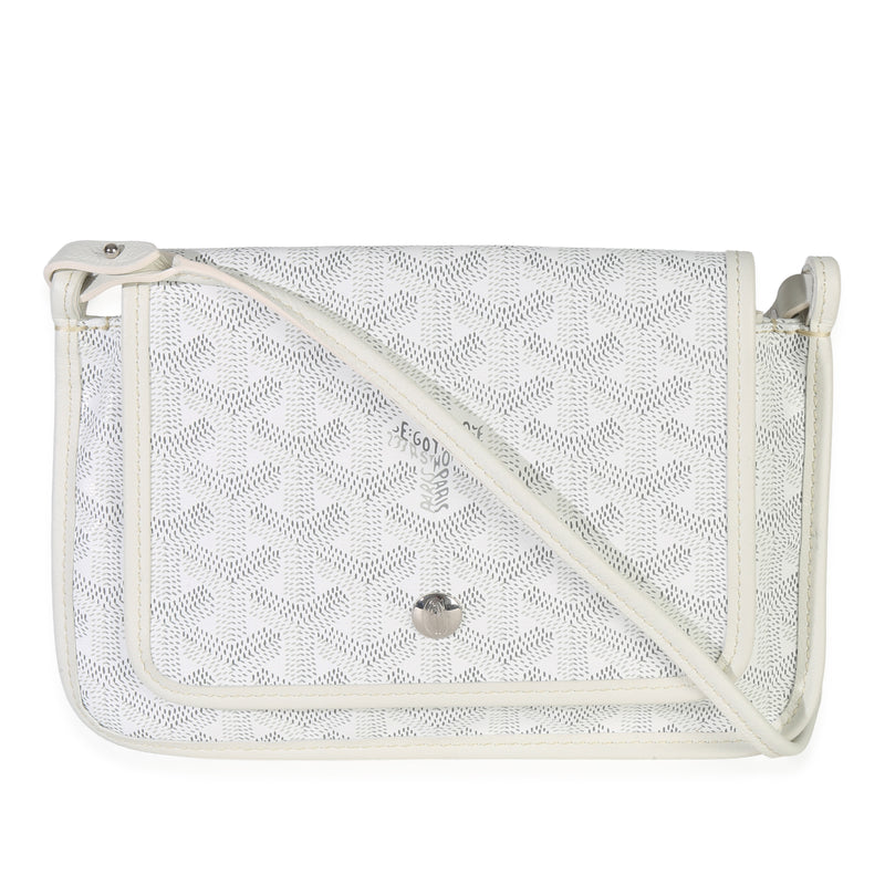 Goyard White ine Canvas Plumet Pocket Wallet Handbag id
