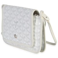 Goyard White ine Canvas Plumet Pocket Wallet Handbag sv