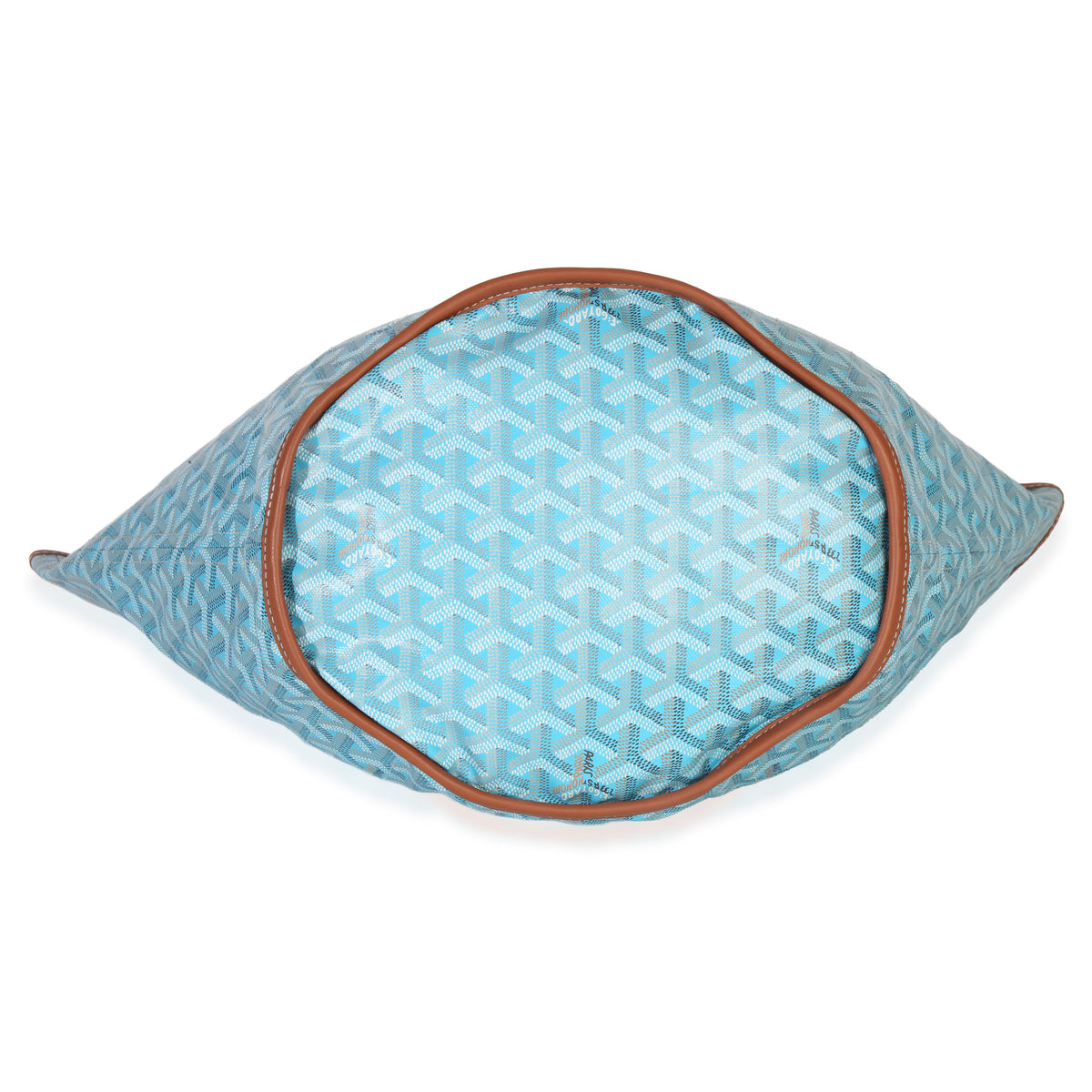 Goyard Turqouise ine Canvas Reversible Belharra Tote Handbag bv