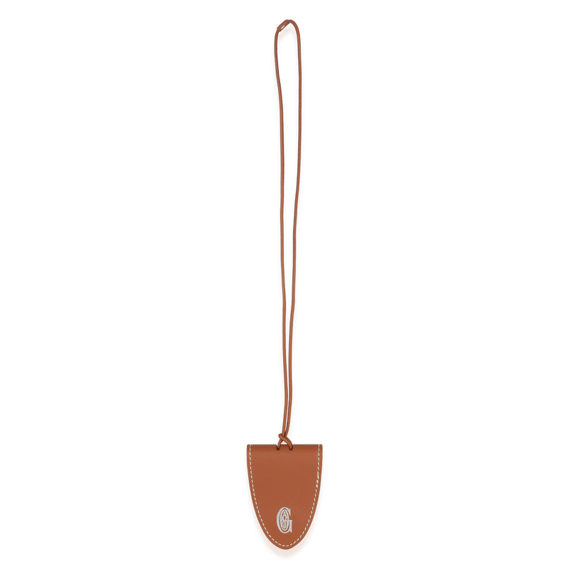 Brown Calfskin Bag Clip