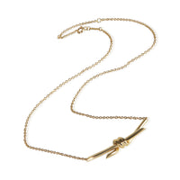 Yellow Gold  Knot Necklace
