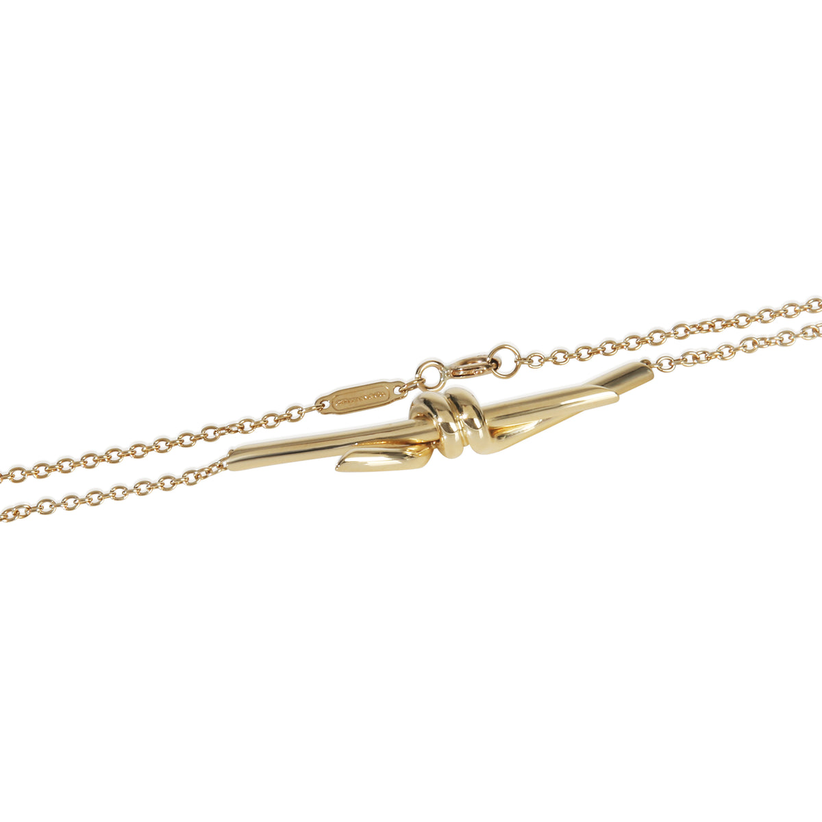 Yellow Gold  Knot Necklace