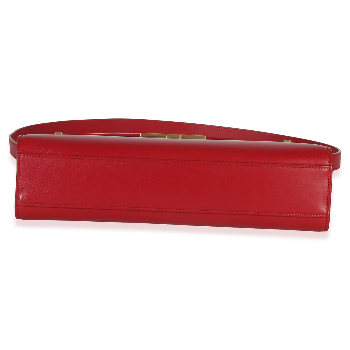 Saint Laurent Red Calfskin Medium Manhattan Shoulder Bag Handbag stamp