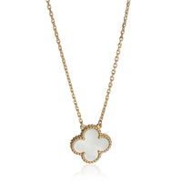 Yellow Gold Mother Of Pearl Vintage Alhambra Pendant