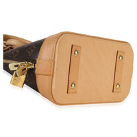 Louis Vuitton Monogram Canvas Alma BB Handbag clasp