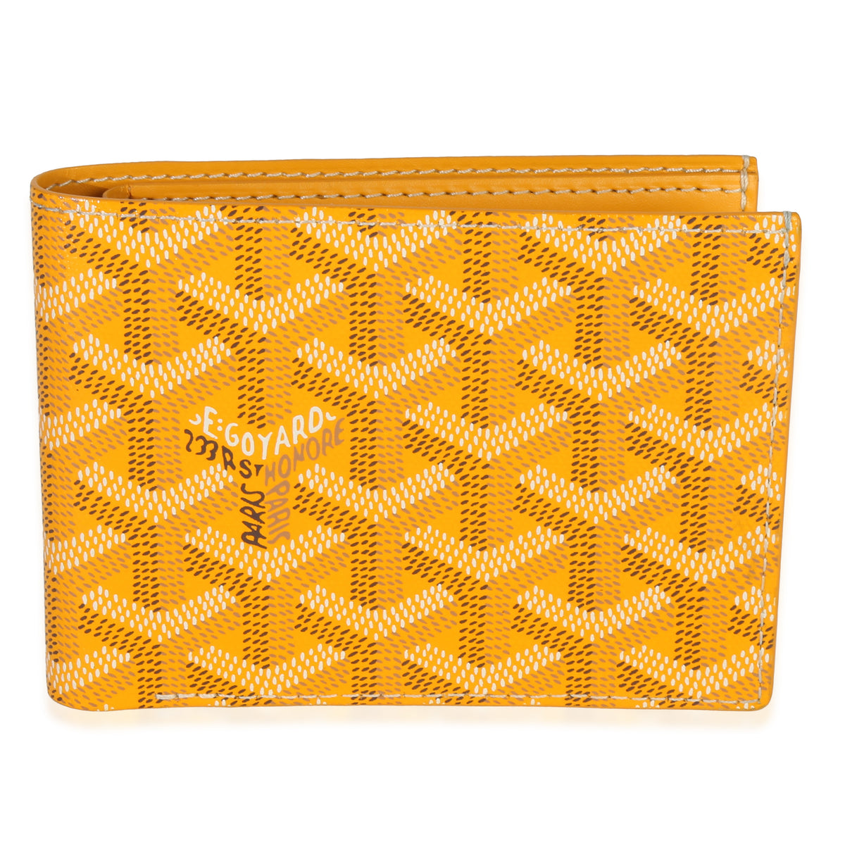 Goyard Yellow ine Canvas Victoire Wallet Wallet bv