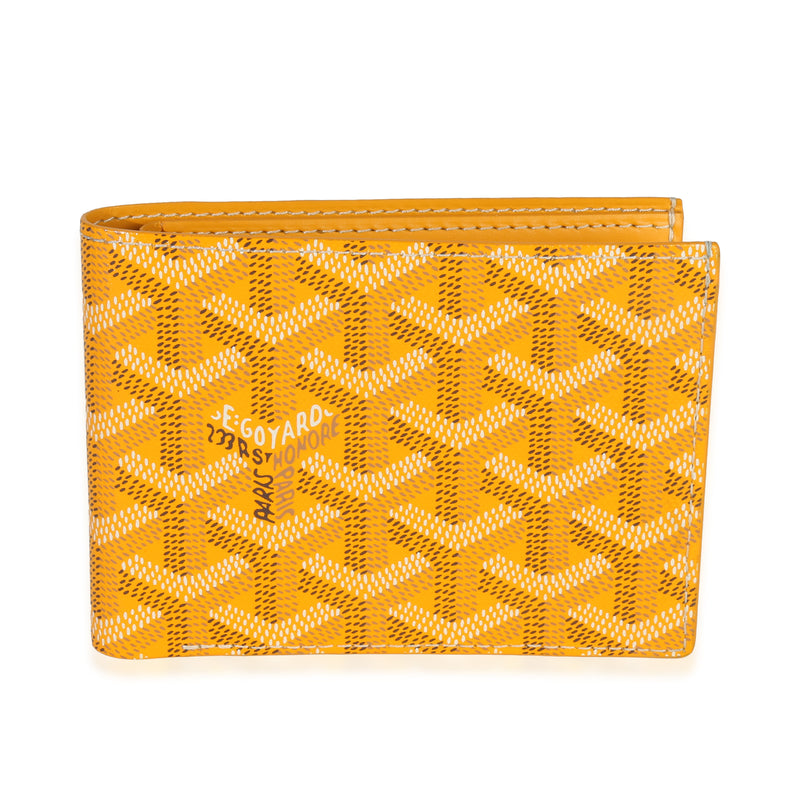 Goyard Yellow ine Canvas Victoire Wallet Wallet fv