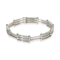 Tiffany & Co. Yellow Gold & Sterling Silver  Gate Link Bracelet id