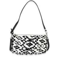 x UF Black White Tufted Monogram Pochette Accessories