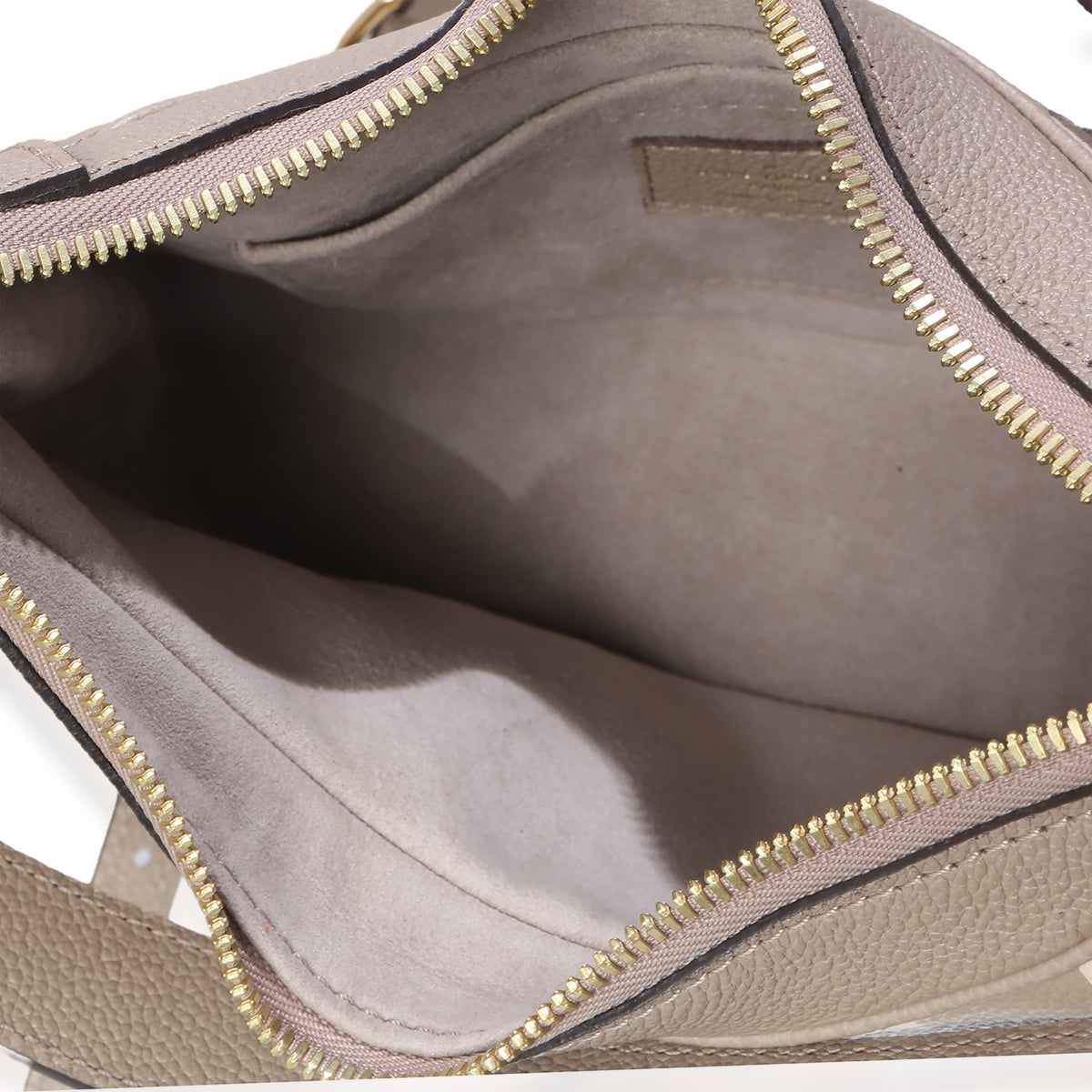 Louis Vuitton Tourterelle Creme Empreinte Monogram Giant Bagatelle NM Handbag ad1