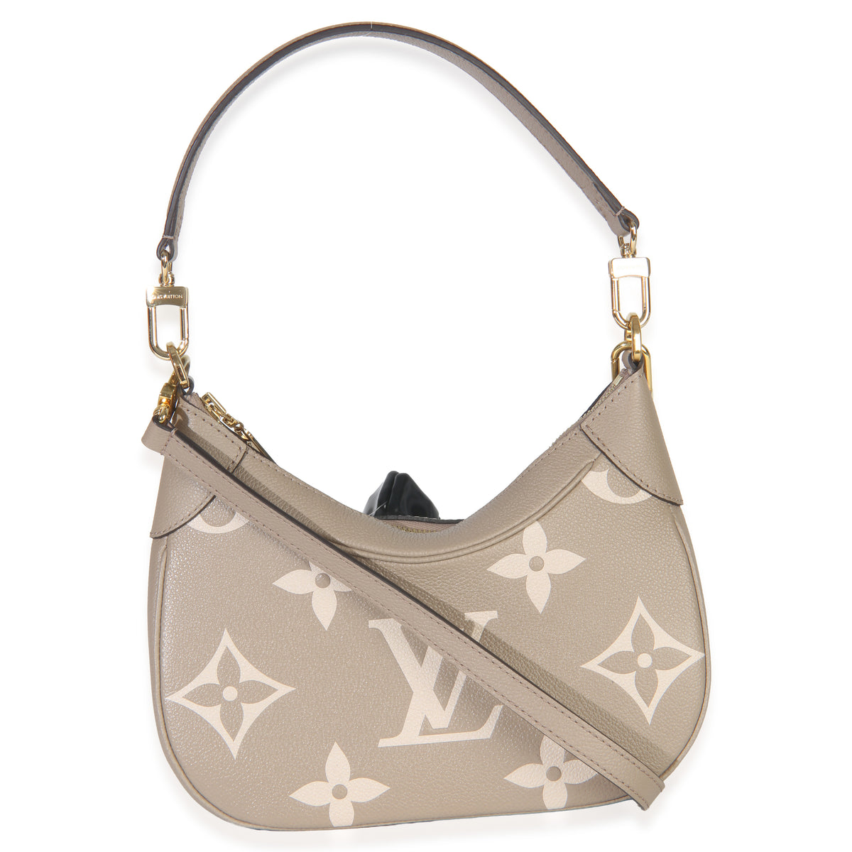 Louis Vuitton Tourterelle Creme Empreinte Monogram Giant Bagatelle NM Handbag bv