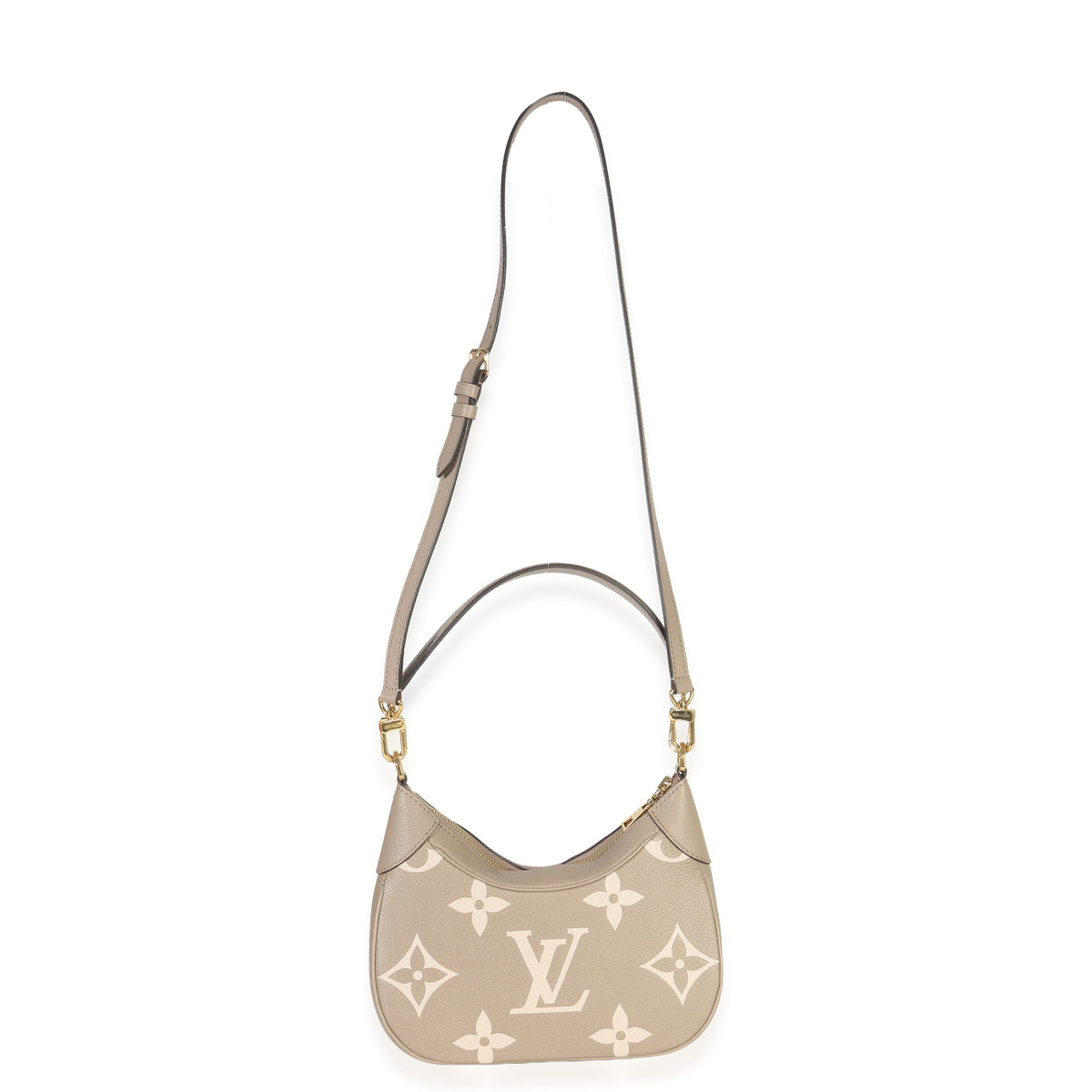 Louis Vuitton Tourterelle Creme Empreinte Monogram Giant Bagatelle NM Handbag stamp