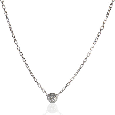 Cartier White Gold Diamond Small Model D'amour Pendant fv