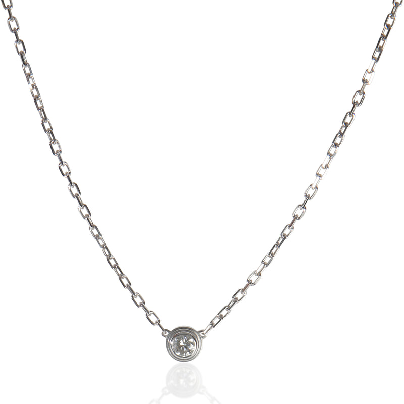 White Gold Diamond Small Model Damour Pendant