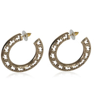 Chanel Gold Plated  2019 Large CC Hoop Earrings sv
