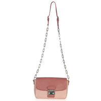 Miu Miu Pink Bicolore Goatskin Madras Chain Shoulder Bag Handbag av