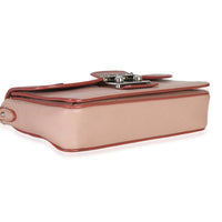 Miu Miu Pink Bicolore Goatskin Madras Chain Shoulder Bag Handbag clasp