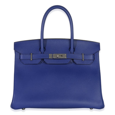 Hermès Bleu Electrique Epsom Birkin 30 PHW Handbag id
