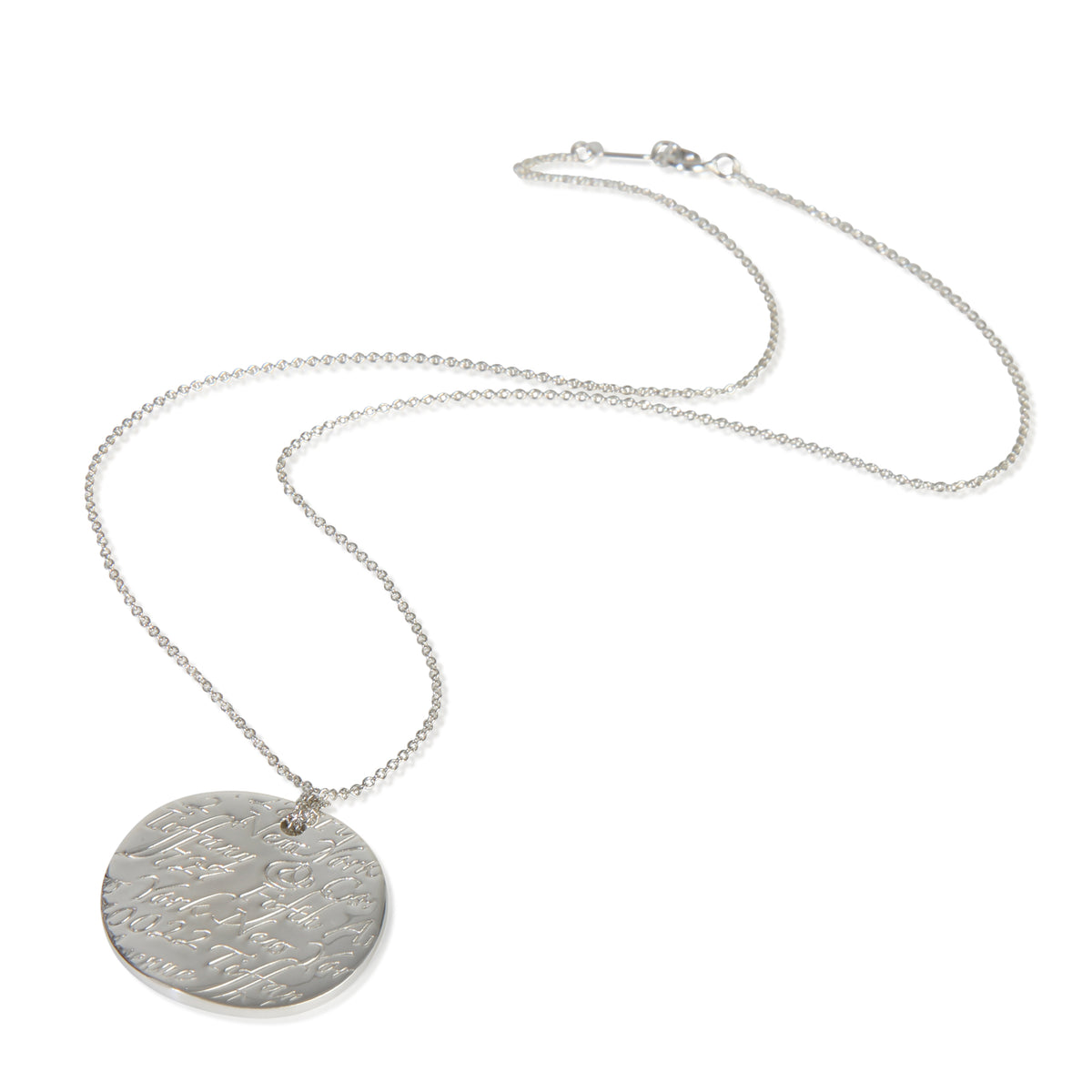 Tiffany & Co. Sterling Silver  Notes Pendant pv