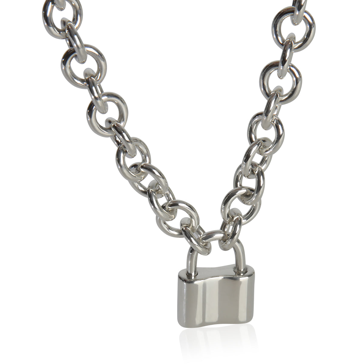 Sterling Silver  1837 Padlock Necklace