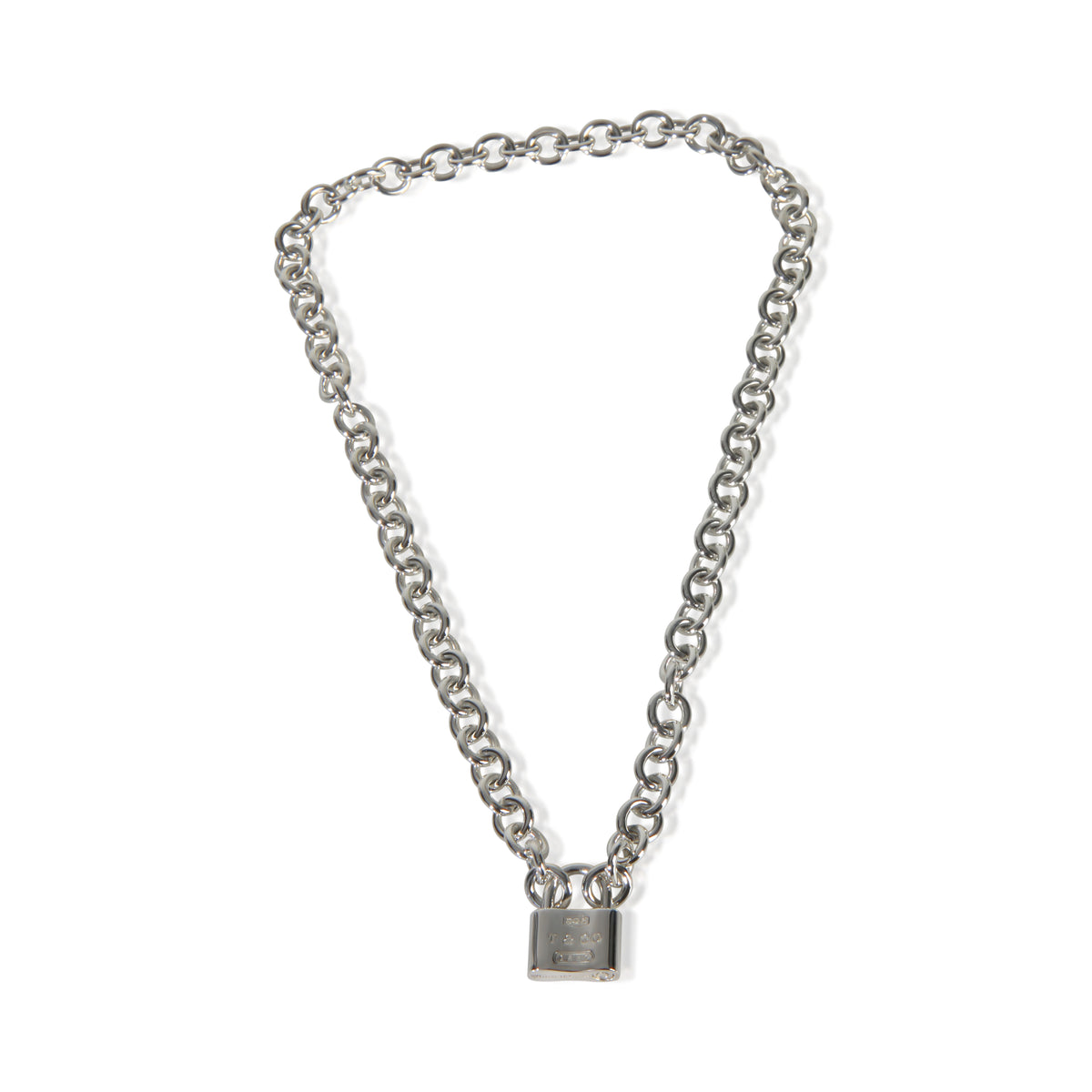 Sterling Silver  1837 Padlock Necklace