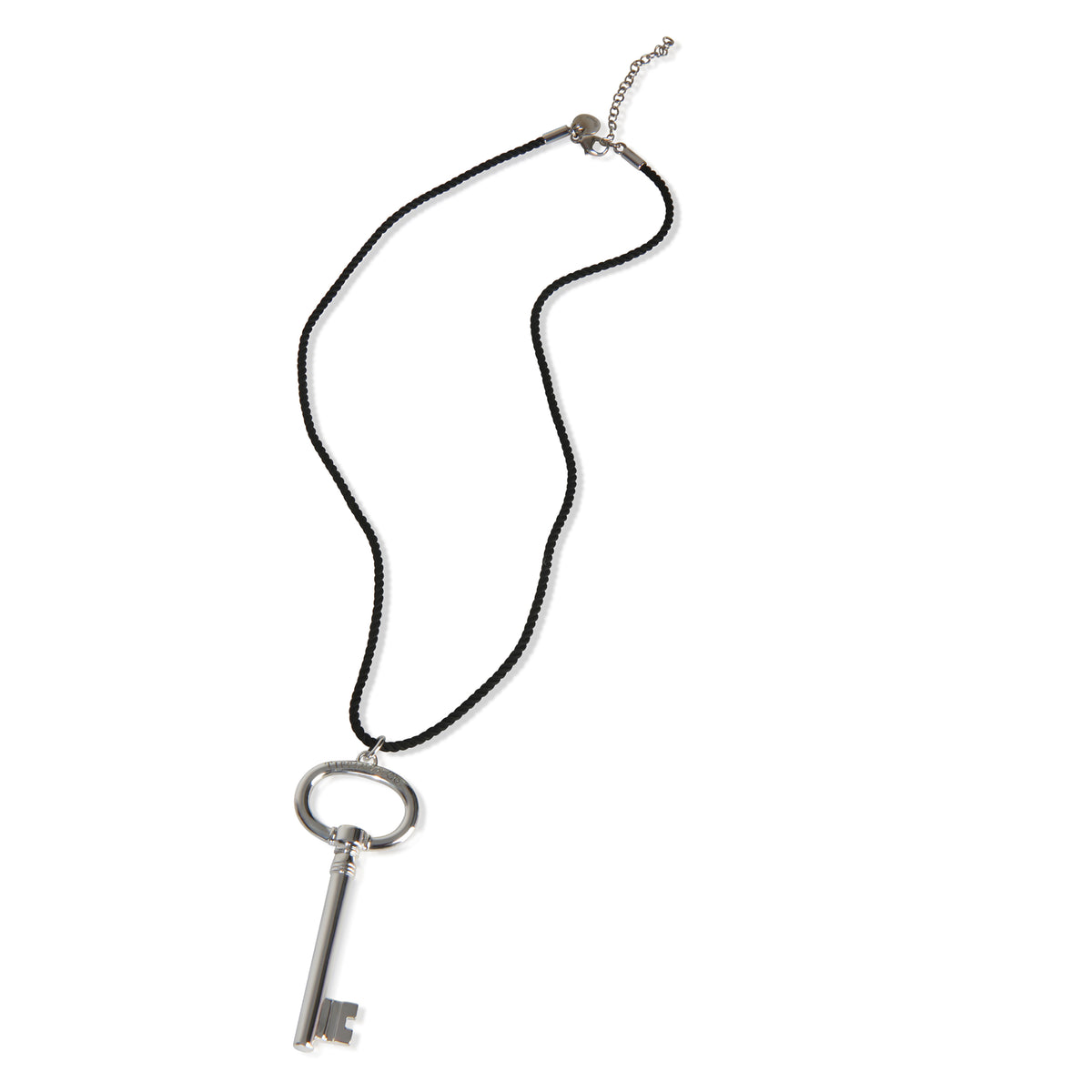 Tiffany & Co. Sterling Silver  Large Oval Key Pendant pv