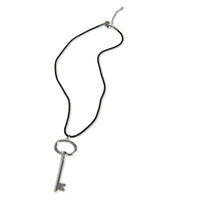 Tiffany & Co. Sterling Silver  Large Oval Key Pendant pv