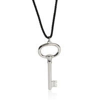 Tiffany & Co. Sterling Silver  Large Oval Key Pendant fv