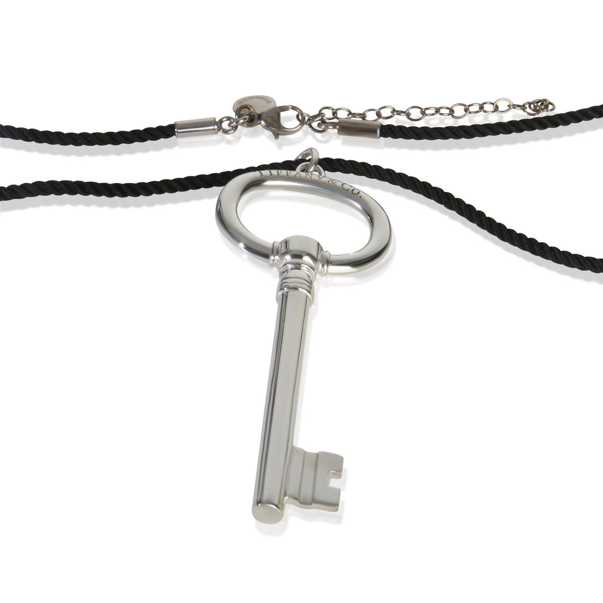 Tiffany & Co. Sterling Silver  Large Oval Key Pendant sv