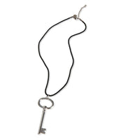 Tiffany & Co. Sterling Silver  Large Oval Key Pendant pv