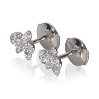 White Gold Diamond Caresse DOrchidees Earrings