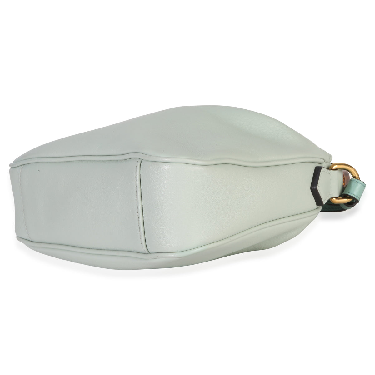 Gucci Mint Green Calfskin Bamboo Small Diana Shoulder Bag Handbag clasp