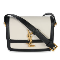 Black White Calfskin Small Solferino Satchel