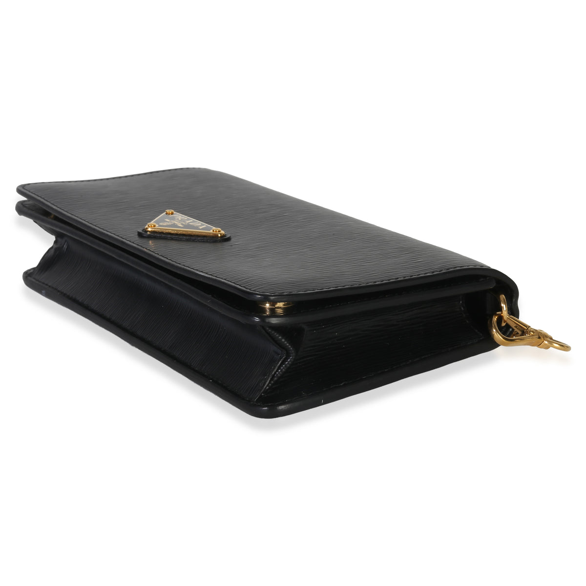 Prada Black Vitello Move Wallet On Chain Handbag box