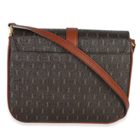 Saint Laurent Brown Canvas Le Monogramme Small Sac Besace Shoulder Bag Handbag bv